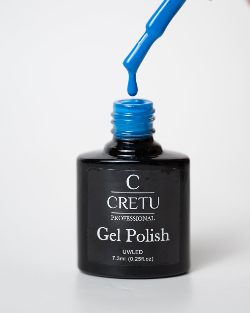 CRETU Professional Gel Polish UV/LED, 7,3 ml (0.25 fl. oz) Blue B#11 image 4