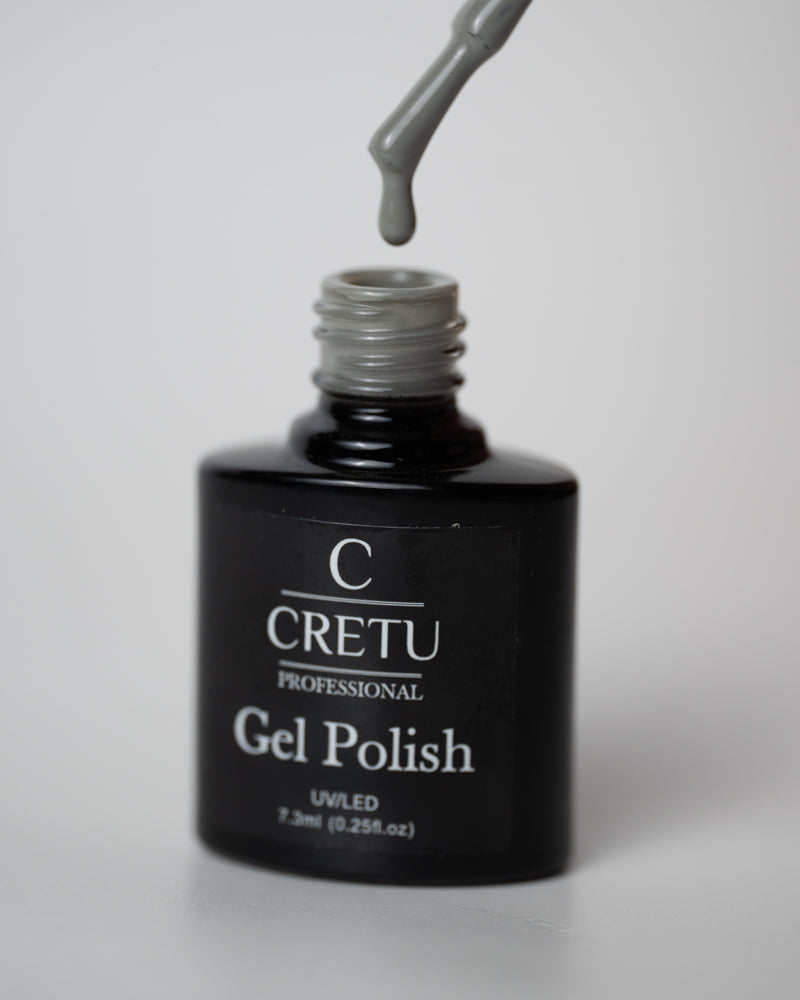 CRETU Professional Gel Polish UV/LED, 7,3 ml (0.25 fl. oz) Gray H#07 image 0