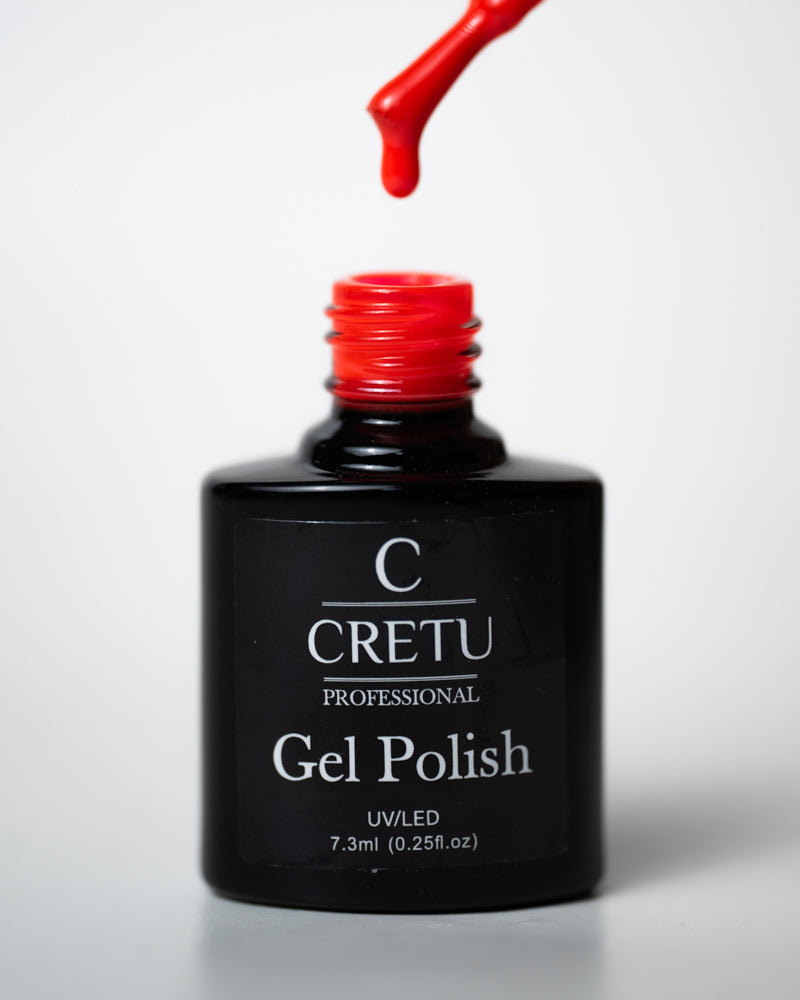CRETU Professional Gel Polish UV/LED, 7,3 ml (0.25 fl. oz) Wine Red WR#21 image 2