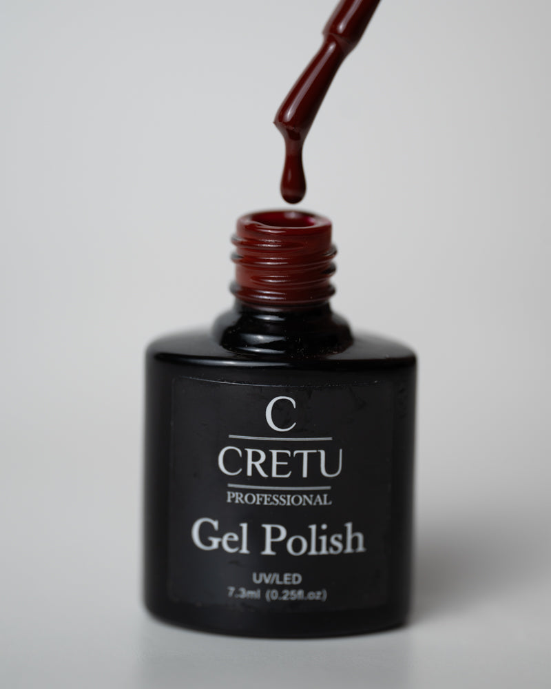 CRETU Professional Gel Polish UV/LED, 7,3 ml (0.25 fl. oz) Coffee C#27 image 0