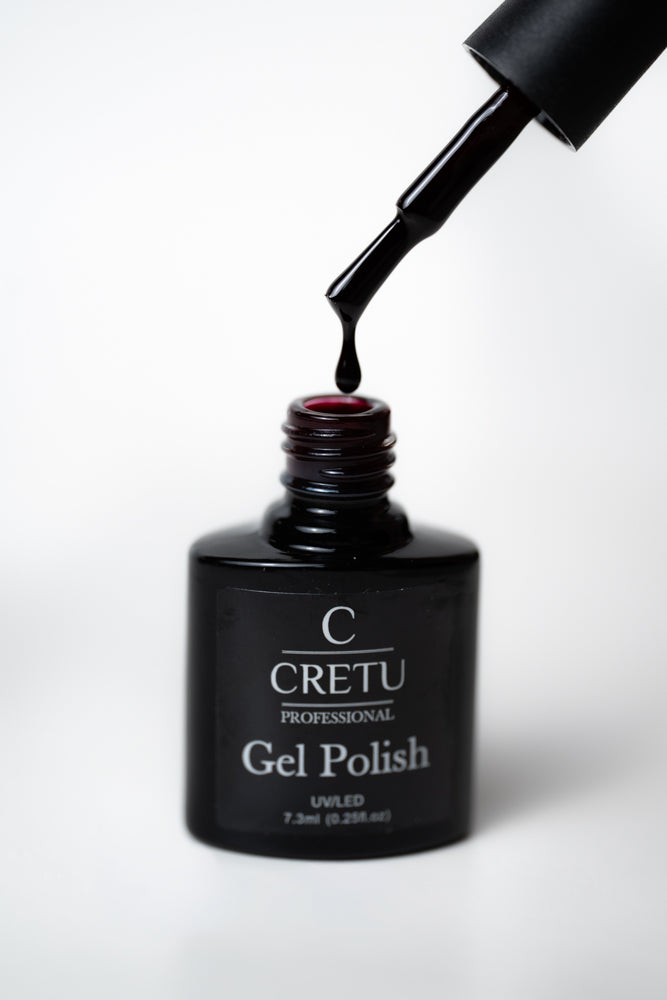 CRETU Professional Gel Polish UV/LED, 7,3 ml (0.25 fl. oz) Wine Red WR#07 image 0