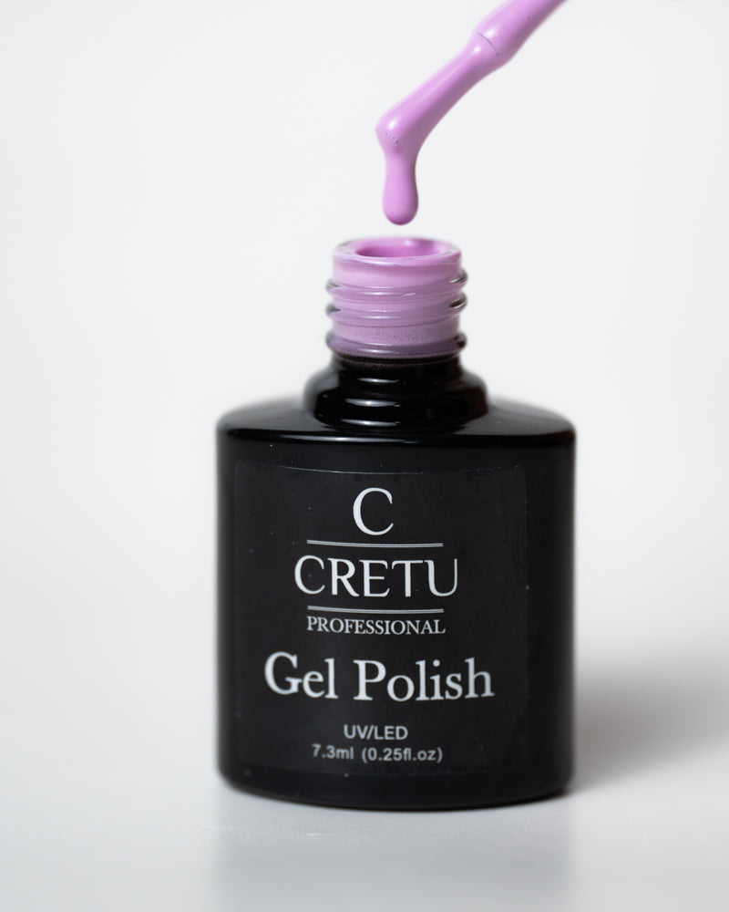CRETU Professional Gel Polish UV/LED, 7,3 ml (0.25 fl. oz) Purple Z#08 image 2