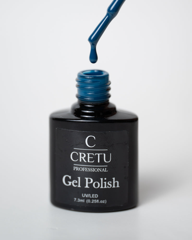 CRETU Professional Gel Polish UV/LED, 7,3 ml (0.25 fl. oz) Blue B#19 image 2