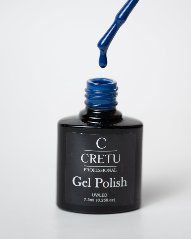 CRETU Professional Gel Polish UV/LED, 7,3 ml (0.25 fl. oz) Blue B#12 image 2