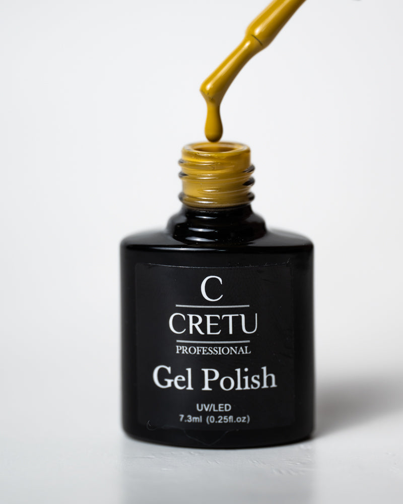 CRETU Professional Gel Polish UV/LED, 7,3 ml (0.25 fl. oz) Yellow Y#27 image 0