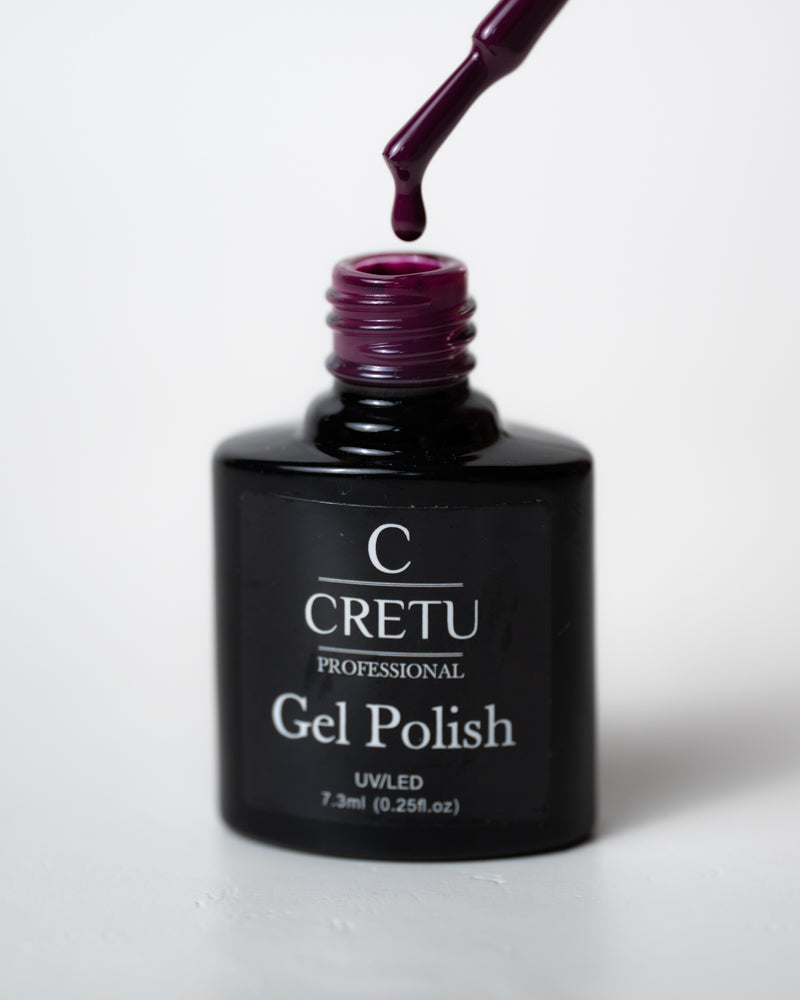 CRETU Professional Gel Polish UV/LED, 7,3 ml (0.25 fl. oz) Purple Z#14 image 2