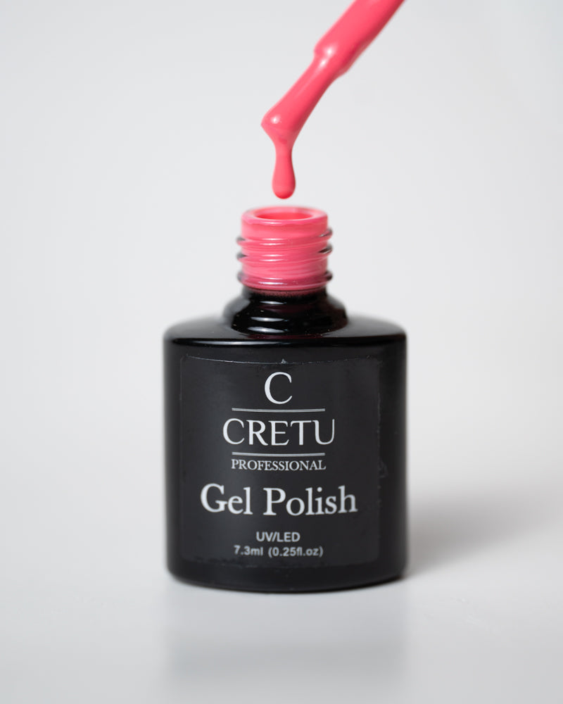 CRETU Professional Gel Polish UV/LED, 7,3 ml (0.25 fl. oz) Pink P#14 image 2