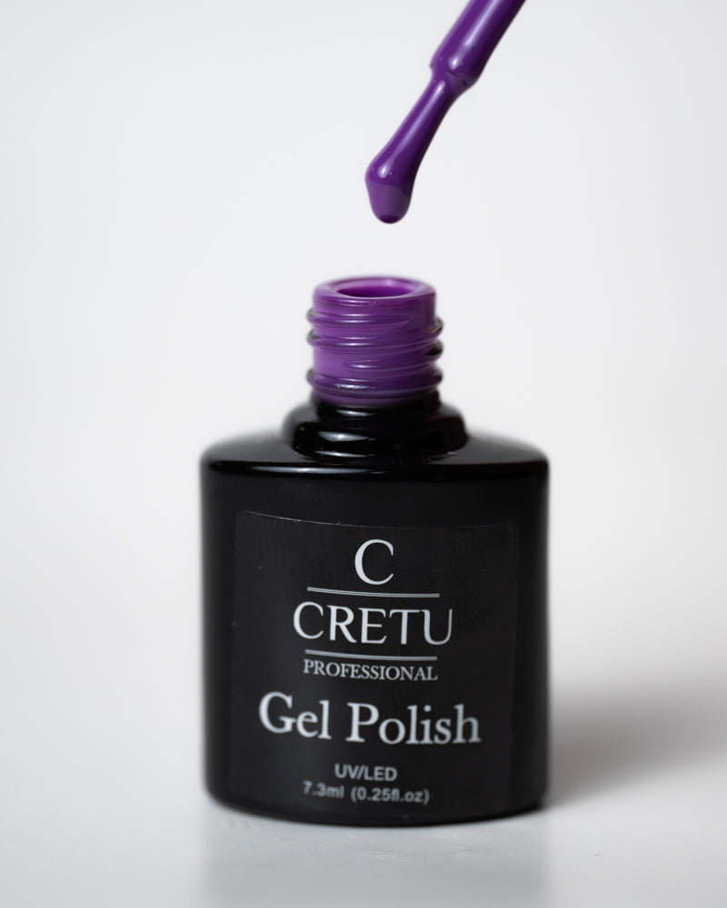 CRETU Professional Gel Polish UV/LED, 7,3 ml (0.25 fl. oz) Purple Z#34 image 0