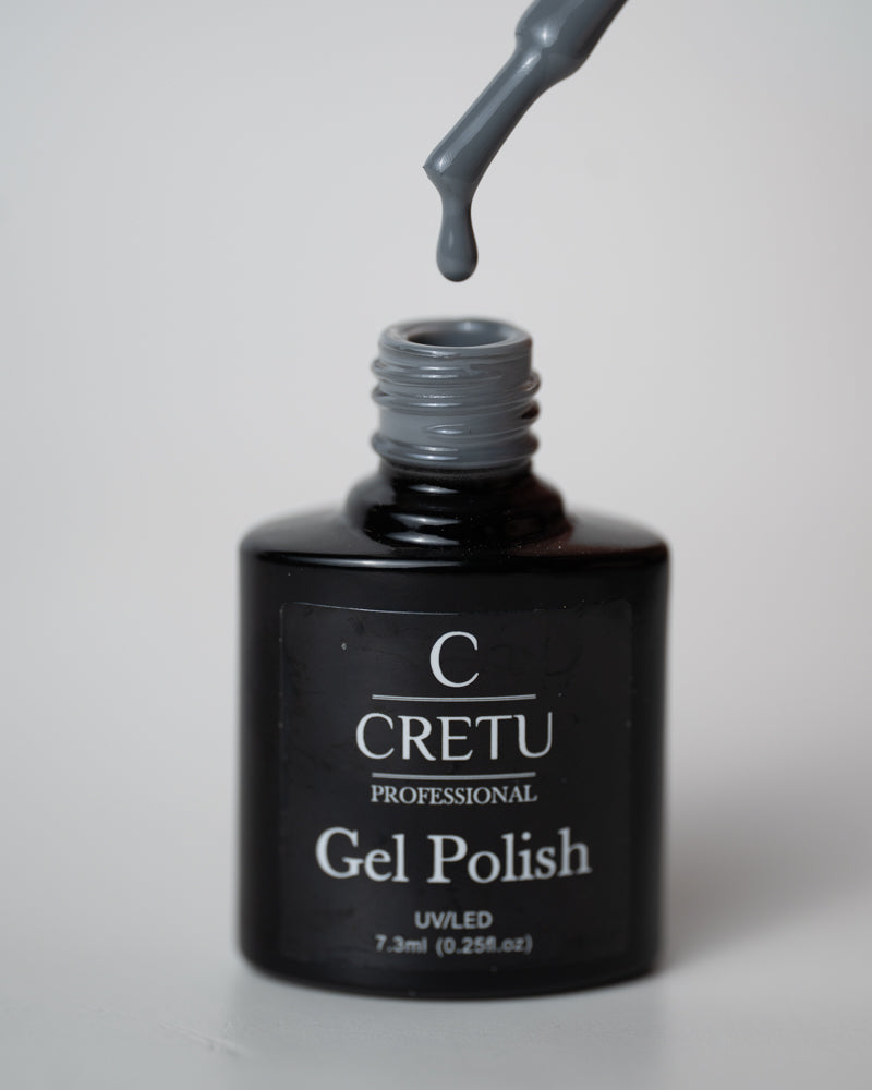 CRETU Professional Gel Polish UV/LED, 7,3 ml (0.25 fl. oz) Gray H#21 image 2