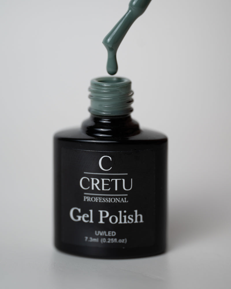 CRETU Professional Gel Polish UV/LED, 7,3 ml (0.25 fl. oz) Gray H#19 image 2