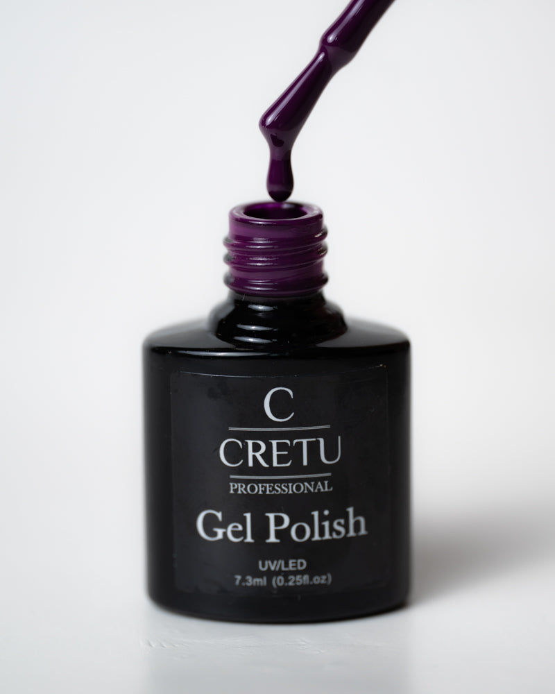 CRETU Professional Gel Polish UV/LED, 7,3 ml (0.25 fl. oz) Purple Z#06 image 0