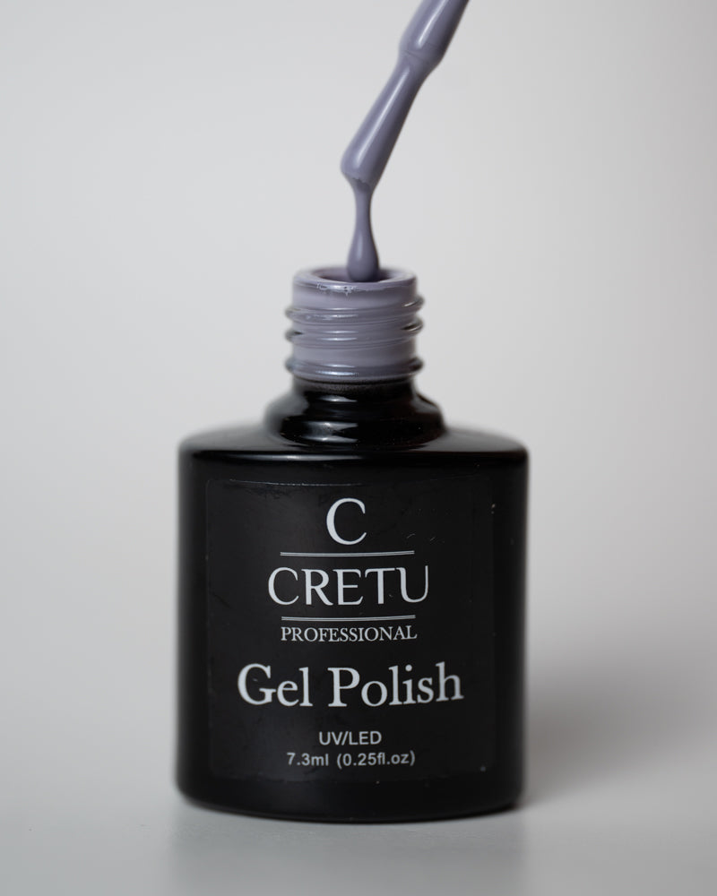 CRETU Professional Gel Polish UV/LED, 7,3 ml (0.25 fl. oz) Gray H#03 image 2