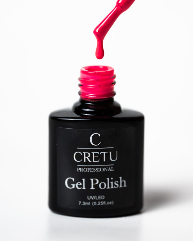 CRETU Professional Gel Polish UV/LED, 7,3 ml (0.25 fl. oz) Neon YG#16 image 2